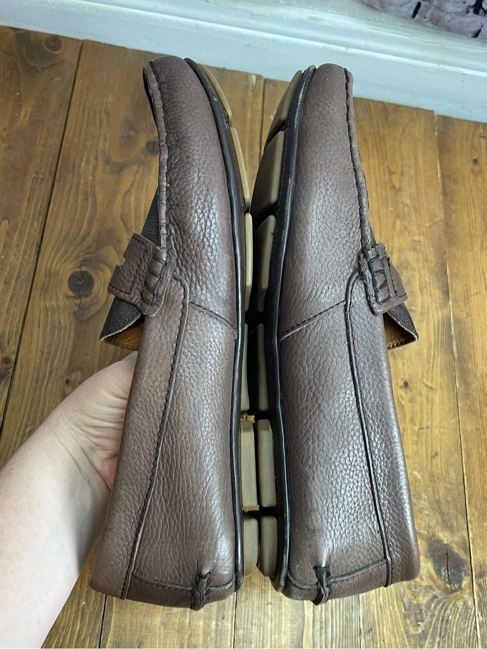 Coach Mens Mercer Penny loafers brown size 11D